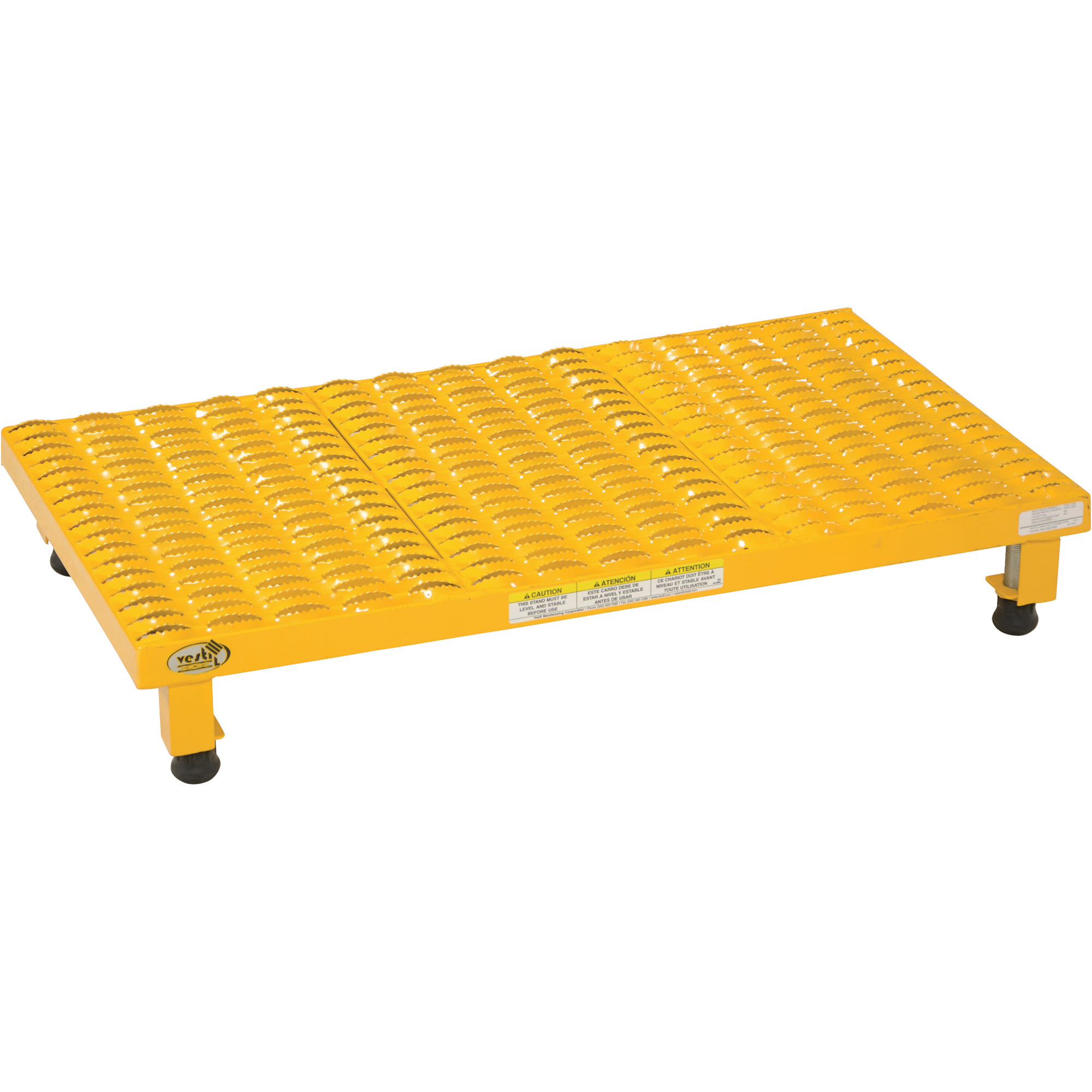 Vestil, Steel Adjustable Work-Mate Stand 35-1/4 In. x 19-9/16 In. x 6-3/4 In. 500 Lb. Capacity Yellow, Model# AHW-L-1936